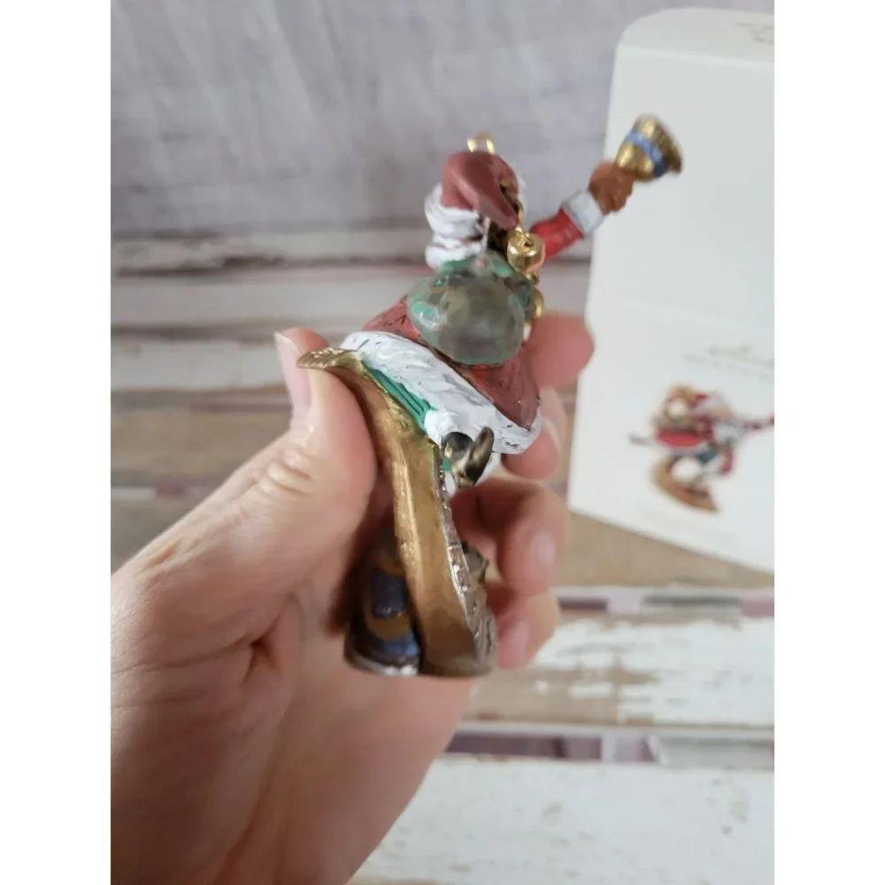 Hallmark ringing in the season Santa Claus 2008 ornament bell music Xmas holiday